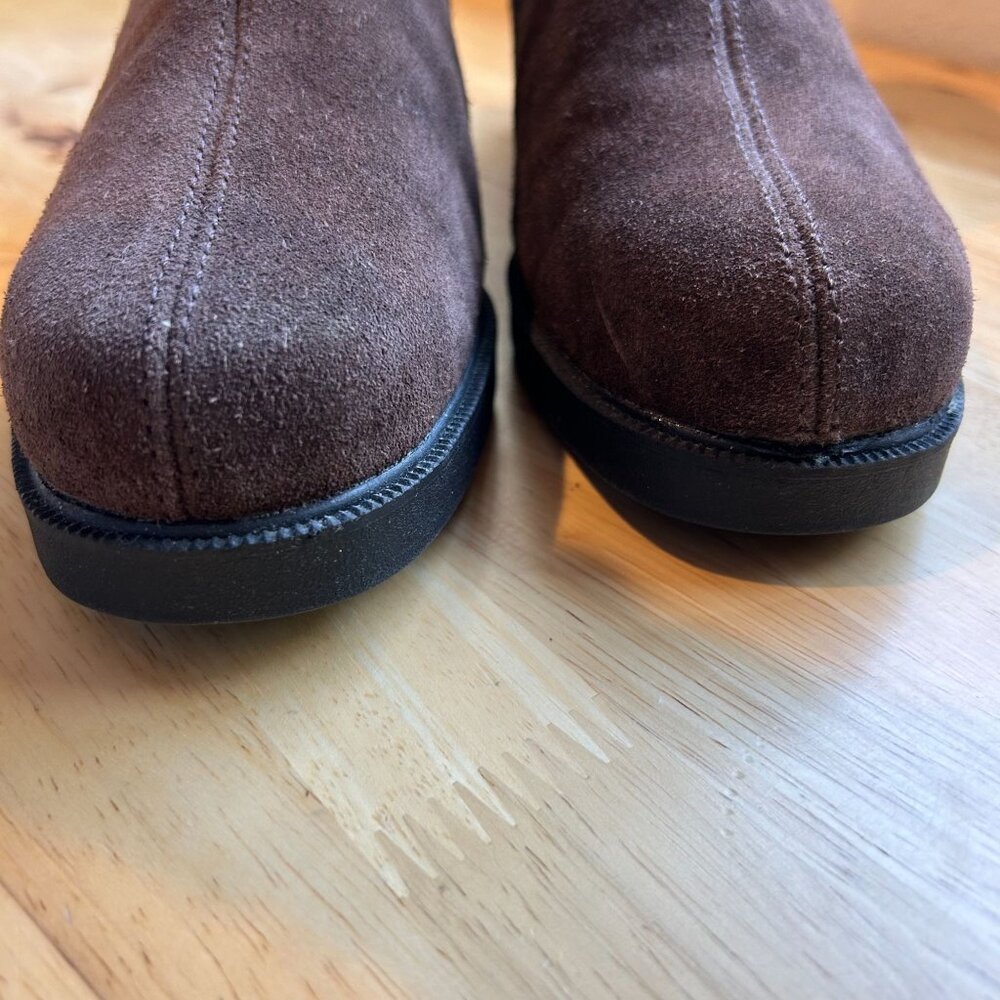 Sporto Women's Brown Suede Insulated Ankle Boots With Side Zipper Sz 9 - Picture 8 of 13
